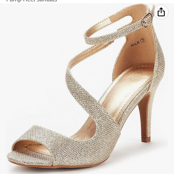Dream Pairs Shoes Gold Glitter Heel Poshmark